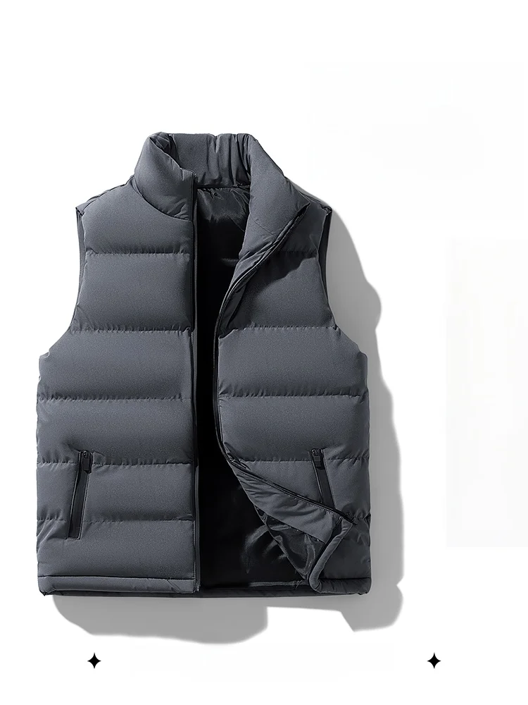 Trendy Bla Cotton Vest Men's Thiened Winter Outerwear Casual Sle Faionable Busin Gentleman Youth Polyester Fiber
Trendy Bla Cotton Vest Men's Thiened Winter Outerwear Casual Sle Faionable Busin Gentleman Youth Polyester Fiber