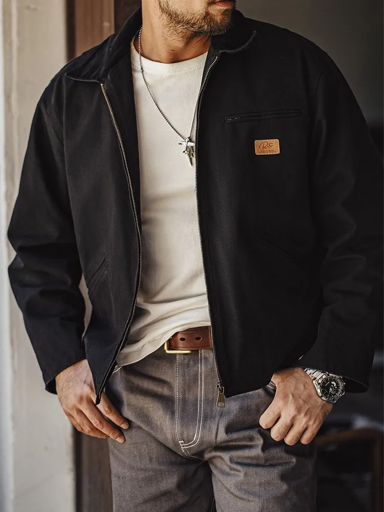 Maden Detroit Canvas Jaet Men's ort Sle Workwear Vintage American Retro Cleanfit Autumn Outerwear Youth Trend Cotton
Maden Detroit Canvas Jaet Men's ort Sle Workwear Vintage American Retro Cleanfit Autumn Outerwear Youth Trend Cotton