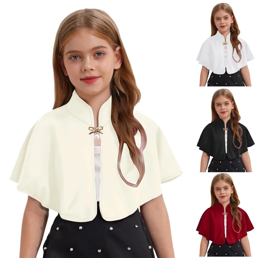 Versatile Elegant Children's Dress Shawl Bowknot Brooch Shawl Wrap Solid Color Girl's cloak for Girls
Versatile Elegant Children's Dress Shawl Bowknot Brooch Shawl Wrap Solid Color Girl's cloak for Girls