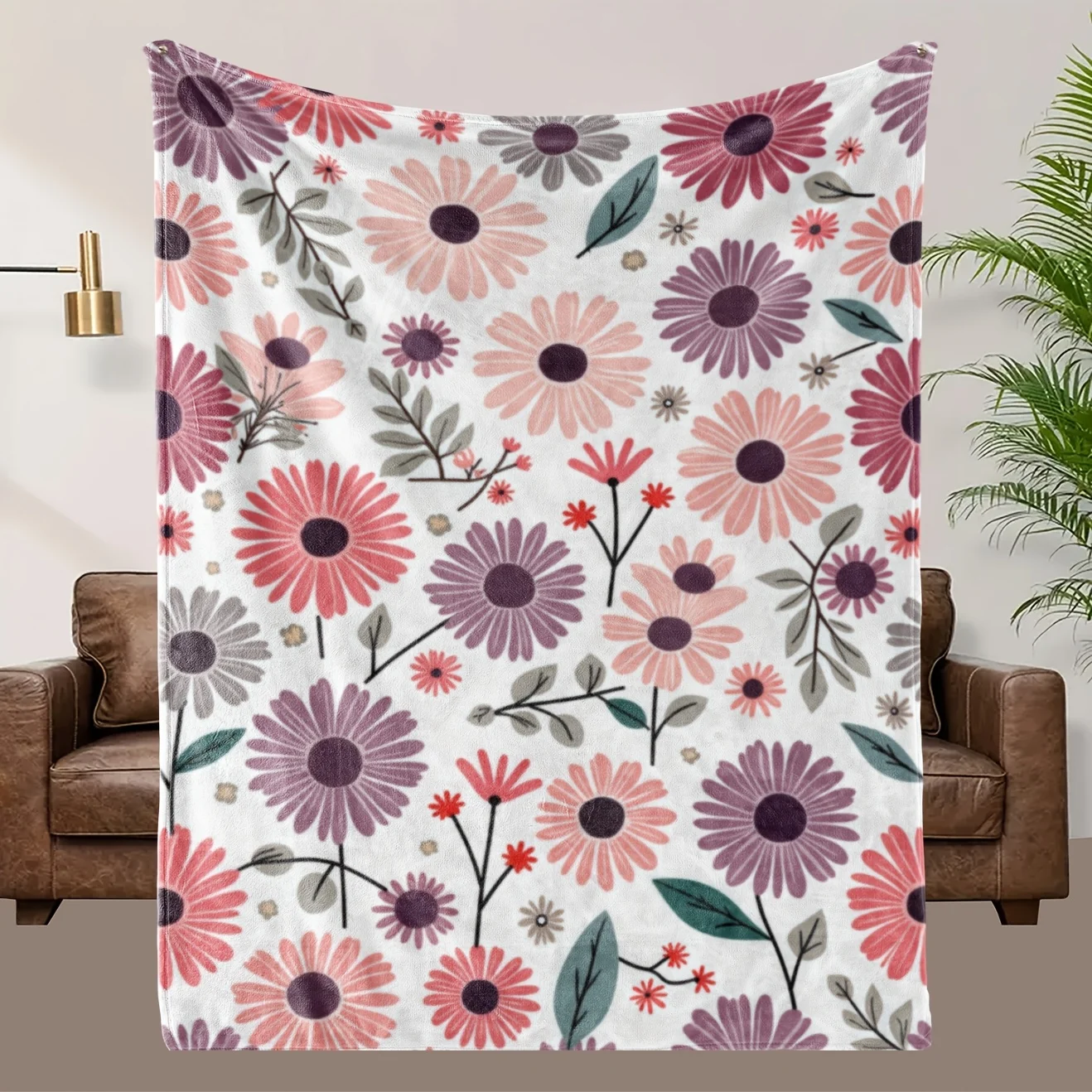 Этот плед с рисунком розовых и фиолетовых ромашек изготовлен из полиэстера, можно стирать в машине, подходит для диванов и кроватей.
Этот плед с рисунком розовых и фиолетовых ромашек изготовлен из полиэстера, можно стирать в машине, подходит для диванов и кроватей.