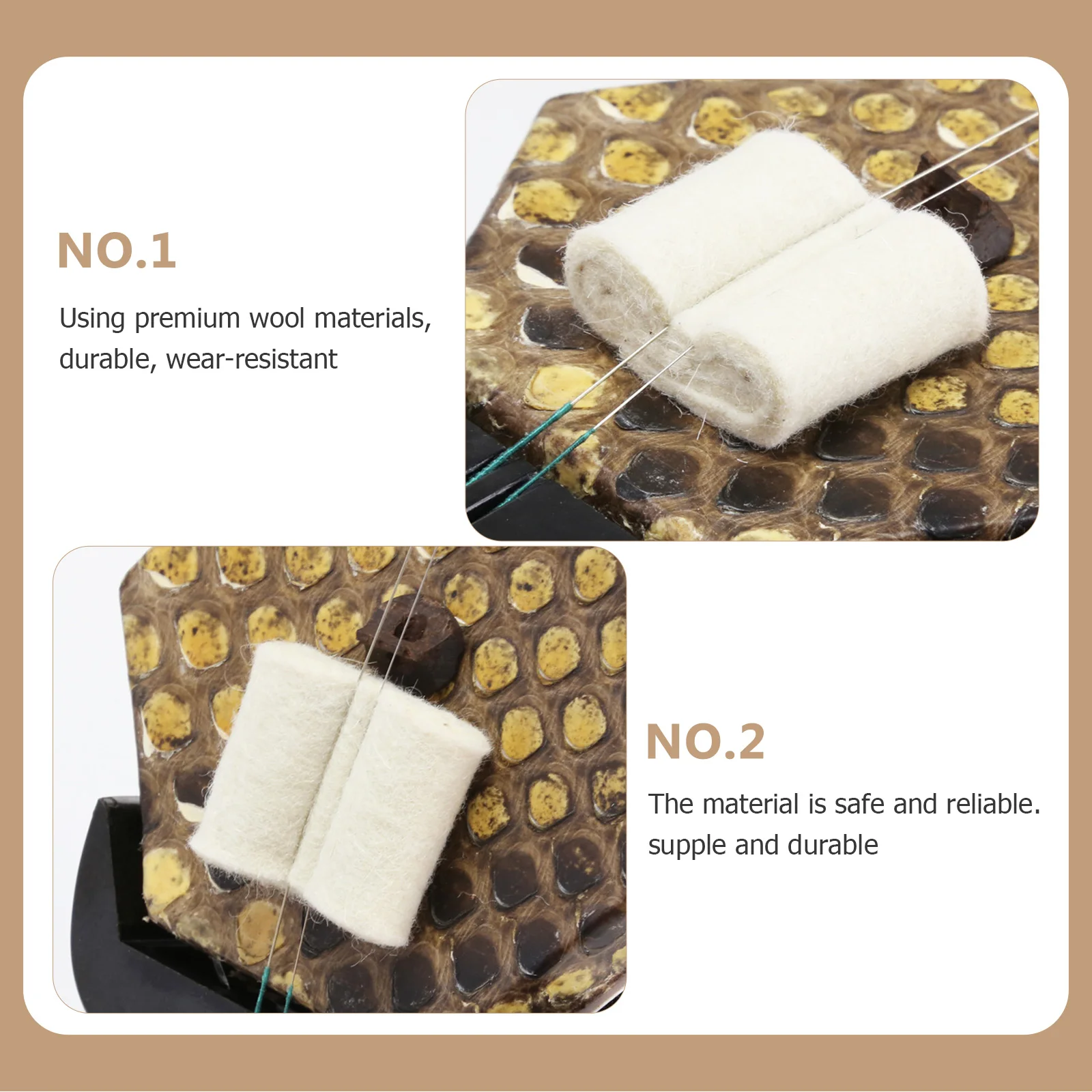 4 Pcs Erhu Sound Filter Pad Wool Durable Reduce Volume Practice Silencer Instrument Accessory Beginner Easy Use
4 Pcs Erhu Sound Filter Pad Wool Durable Reduce Volume Practice Silencer Instrument Accessory Beginner Easy Use