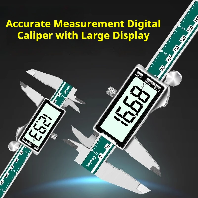 Высокоточный штангенциркуль, портативные водонепроницаемые штангенциркули, ЖК-дисплей, инструмент для измерения глубины ювелирных изделий, бытовые измерительные инструменты
Высокоточный штангенциркуль, портативные водонепроницаемые штангенциркули, ЖК-дисплей, инструмент для измерения глубины ювелирных изделий, бытовые измерительные инструменты