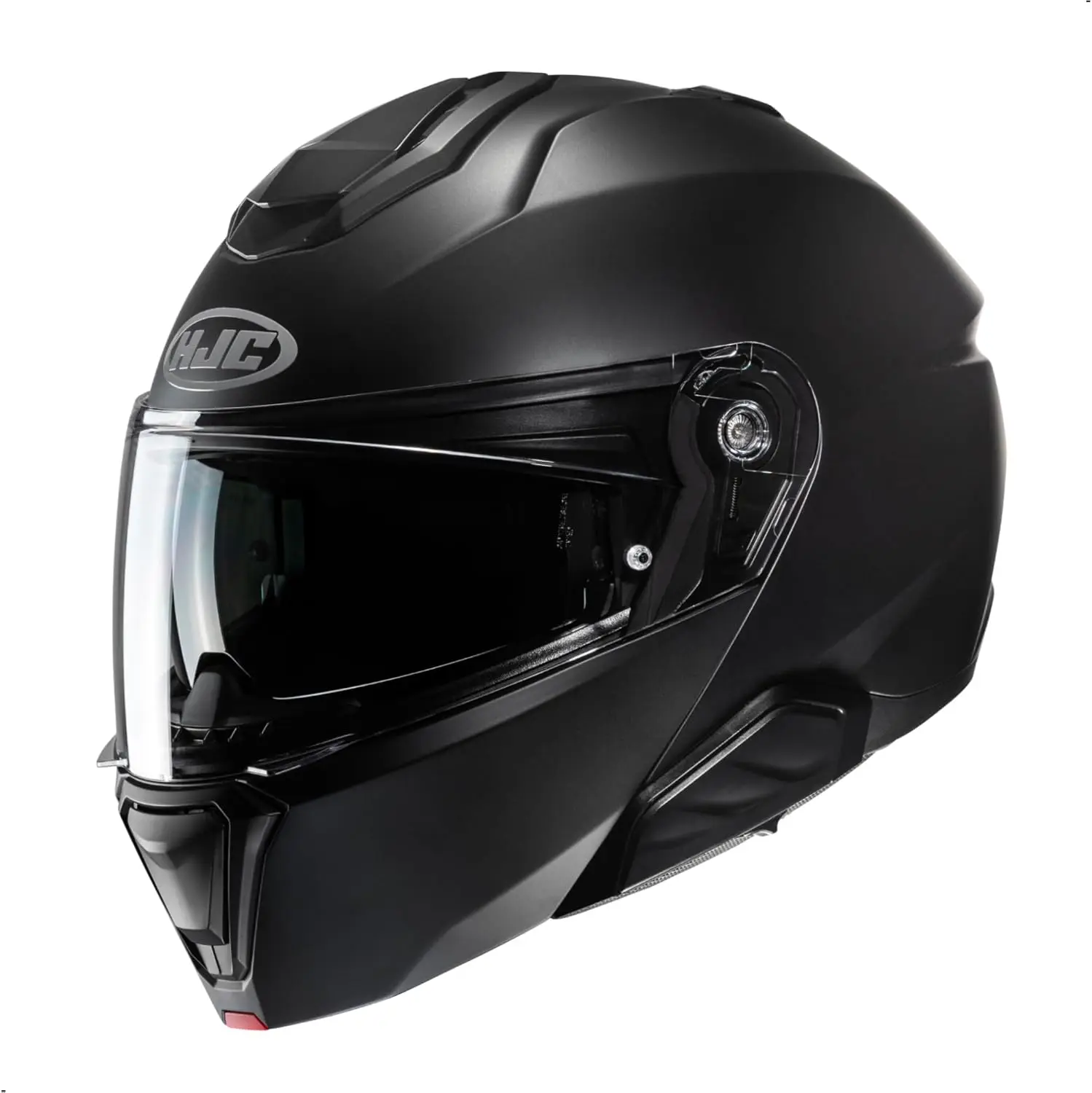 i91 Solid Modular Motorcycle Helmet with HJ-33 Pinlock Shield, DOT Approved (Semi Flat Black, Small)
i91 Solid Modular Motorcycle Helmet with HJ-33 Pinlock Shield, DOT Approved (Semi Flat Black, Small)