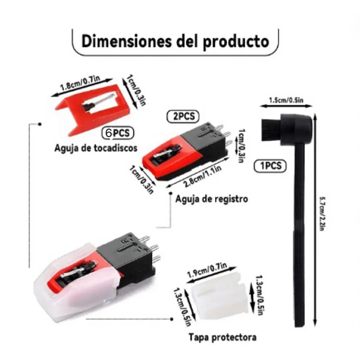 Digital Essentials Stylus Needles Vinyl Record Player Ruby Phonograph Needle Turntable Nonmagnetic Set Clean Equipment Accessori
Digital Essentials Stylus Needles Vinyl Record Player Ruby Phonograph Needle Turntable Nonmagnetic Set Clean Equipment Accessori