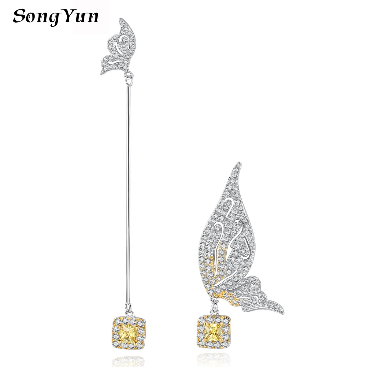 Серьги-бабочки SongYun MHT, медные, с инкрустацией, женские, корейская версия, длинные, простые серьги
Серьги-бабочки SongYun MHT, медные, с инкрустацией, женские, корейская версия, длинные, простые серьги