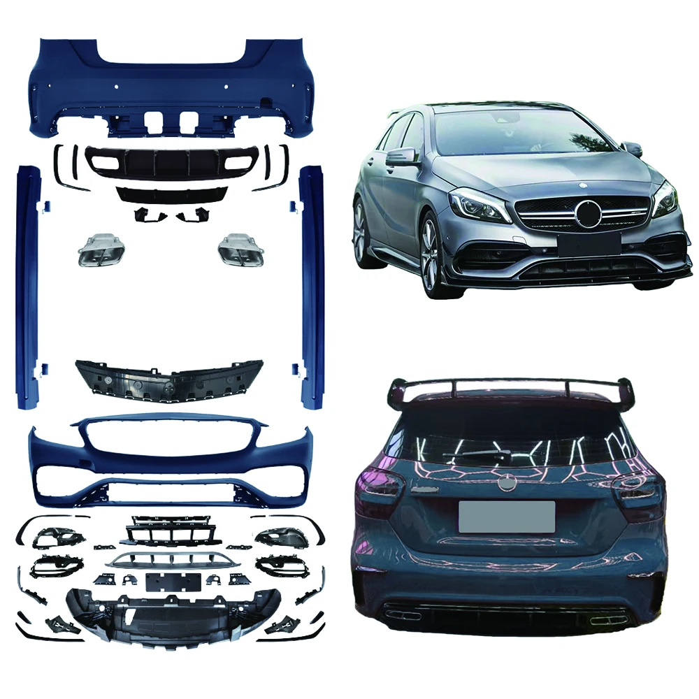 High-end Body Kit CustomizationFor A-Class W176 2013-2018 45 Style Body Kit - Front Bumper Side SkirtsPremium Customized Body
High-end Body Kit CustomizationFor A-Class W176 2013-2018 45 Style Body Kit - Front Bumper Side SkirtsPremium Customized Body