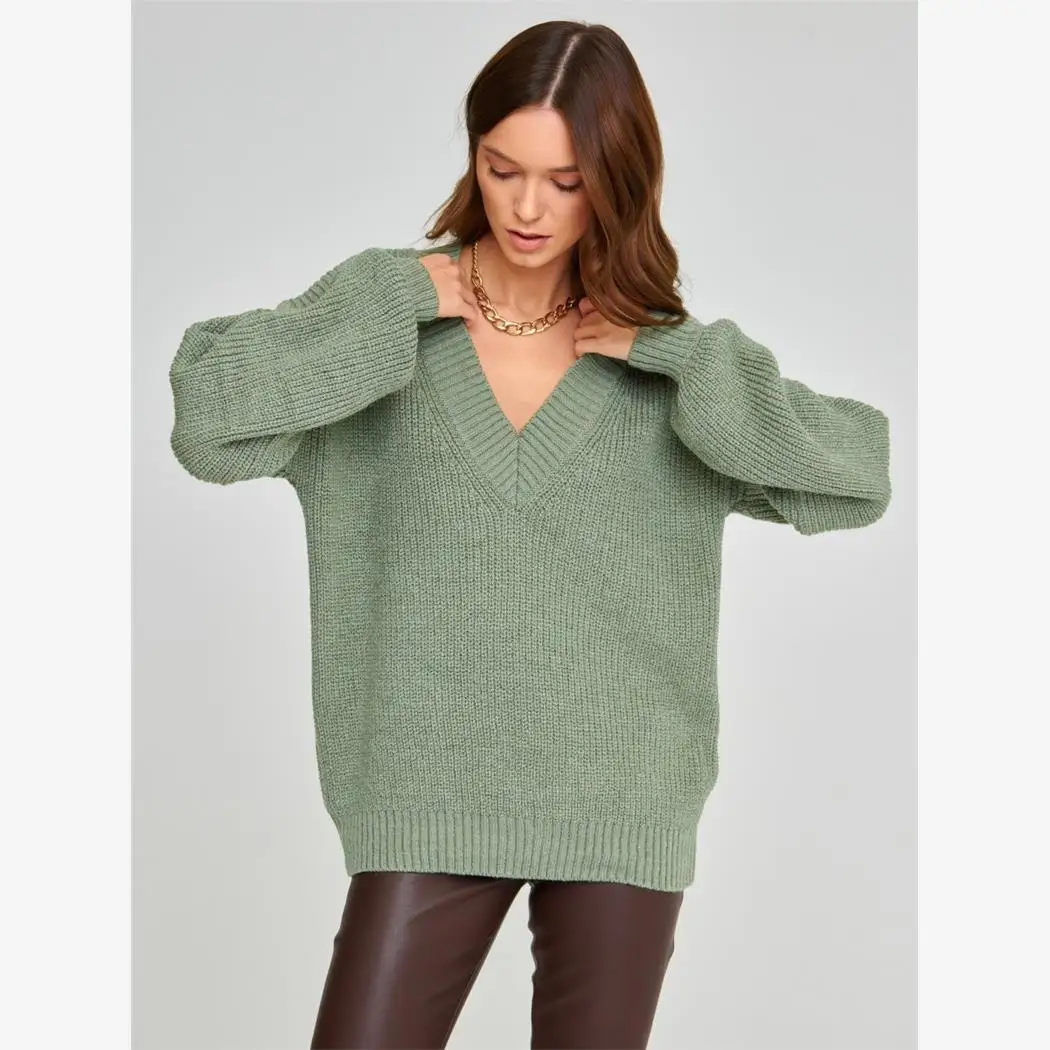 Women's V-Ne Loose Knitted Sweater Autumn Winter Thiened Long Sve Commute Sle Color Casual Comfortable Top
Women's V-Ne Loose Knitted Sweater Autumn Winter Thiened Long Sve Commute Sle Color Casual Comfortable Top