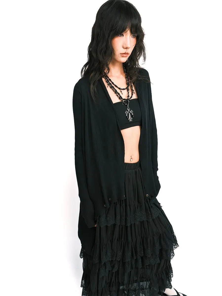 Женский вязаный кардиган средней длины Bla, асимметричный, свободного кроя, из хлопка, однотонный, повседневный, с эффектом похудения
Женский вязаный кардиган средней длины Bla, асимметричный, свободного кроя, из хлопка, однотонный, повседневный, с эффектом похудения