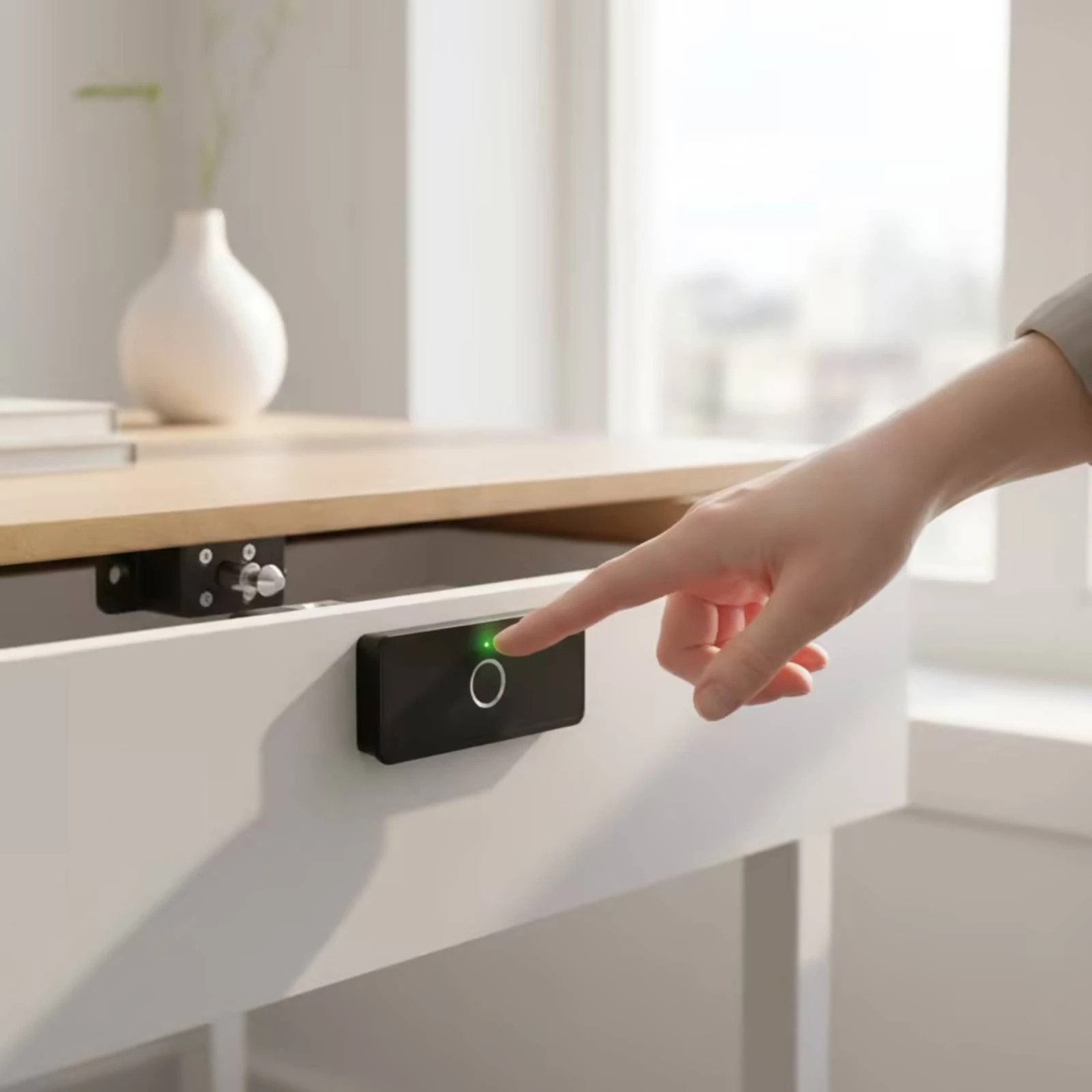 Biometric Drawer Lock Invisible Installation Security Hardware
Biometric Drawer Lock Invisible Installation Security Hardware