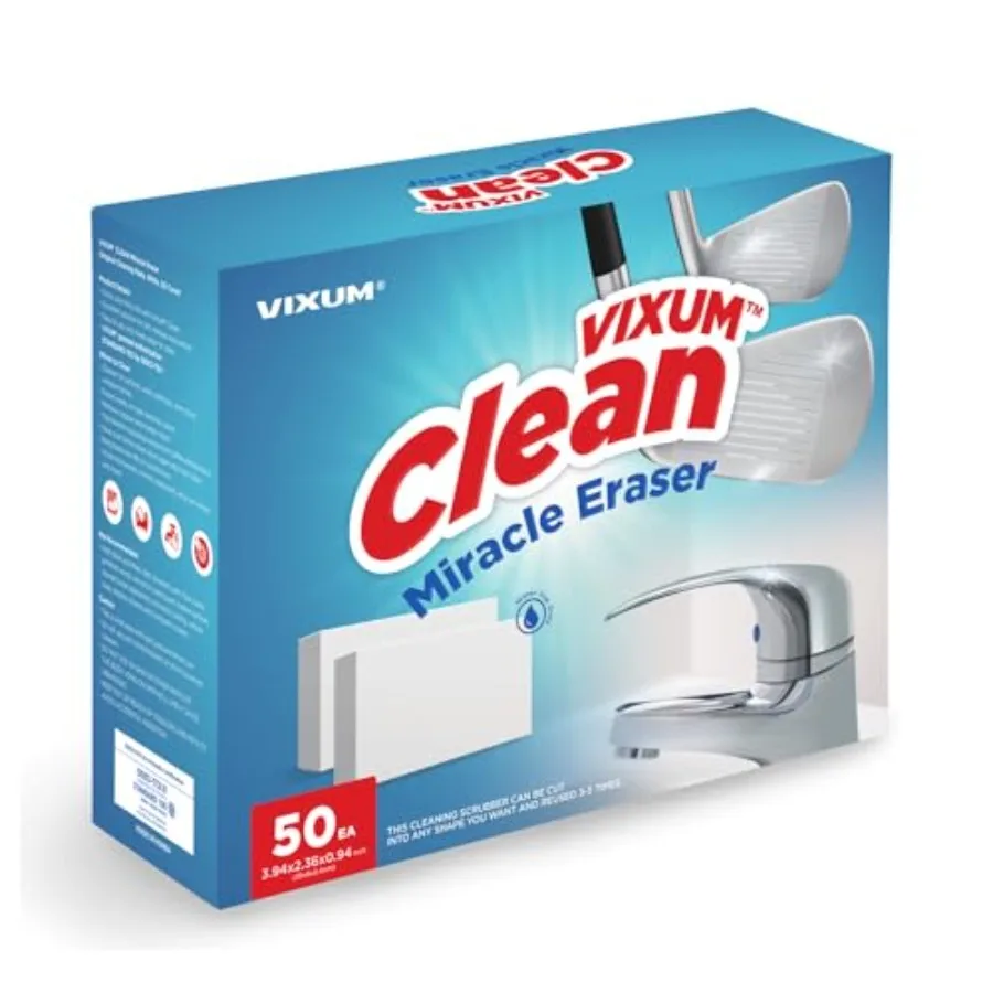 CLEAN Miracle Eraser Pads 50 Count Multi-Surface Chemical-Free Cleaning Pads for Home
CLEAN Miracle Eraser Pads 50 Count Multi-Surface Chemical-Free Cleaning Pads for Home