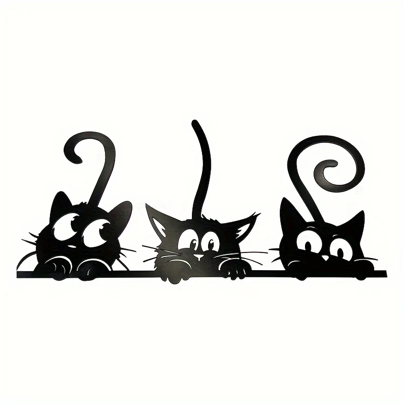 Vintage Cat Trio Metal Wall Art Iron Animal Plaque for Living Room Garden Home Decor
Vintage Cat Trio Metal Wall Art Iron Animal Plaque for Living Room Garden Home Decor