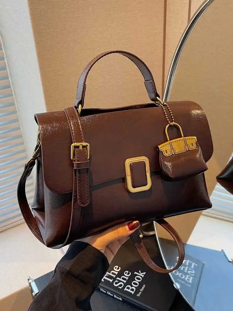 Women Autumn Winter Retro Crossbody Bag New Fashion Single Shoulder Bag Versatile PU Leather Handheld Work Small Square Bag
Women Autumn Winter Retro Crossbody Bag New Fashion Single Shoulder Bag Versatile PU Leather Handheld Work Small Square Bag