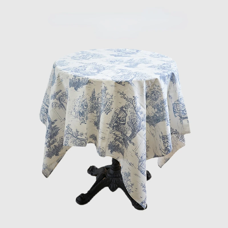 European Home Toile De Jouy Table Cloth INS French Retro Tablecloth Cotton Linen Table Cover Kitchen Dining Party Holiday Picnic
European Home Toile De Jouy Table Cloth INS French Retro Tablecloth Cotton Linen Table Cover Kitchen Dining Party Holiday Picnic