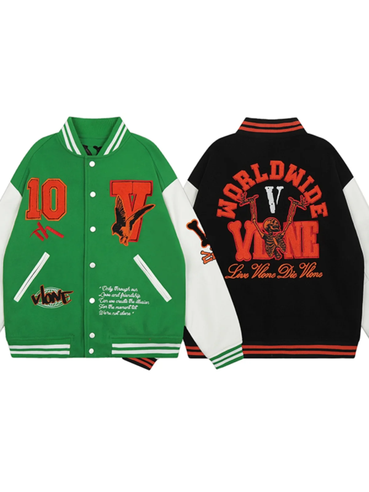 American Sle Baseball Jaet Men's Embroidery Coat Large V Autumn Winter Outerwear Youth Trendy Loose Fit Long Sve
American Sle Baseball Jaet Men's Embroidery Coat Large V Autumn Winter Outerwear Youth Trendy Loose Fit Long Sve