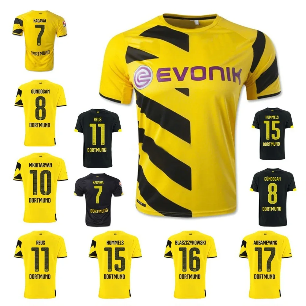 KAGAWA REUS 1415 Home and away football kit, Top quality BVB Football uniform Sports T-shirt Quick drying short sleeve shirt
KAGAWA REUS 1415 Home and away football kit, Top quality BVB Football uniform Sports T-shirt Quick drying short sleeve shirt