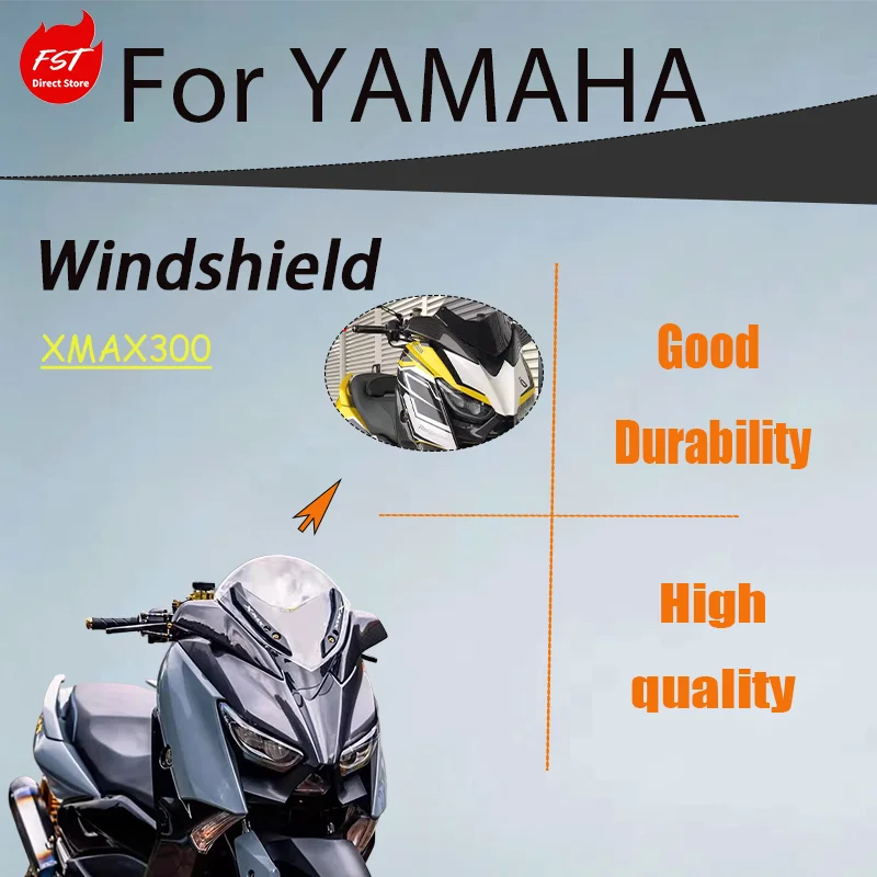Round Head Windshield Wind Deflector for Yamaha XMAX300, Front Wind Screen Chest Protector
Round Head Windshield Wind Deflector for Yamaha XMAX300, Front Wind Screen Chest Protector