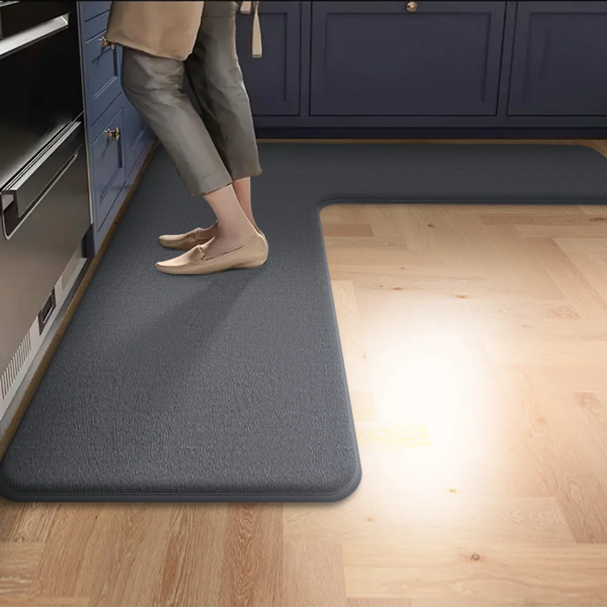 Solid color kitchen corner carpet absorbent floor mat simple L-shaped non-slip floor mat bathroom door mat bathroom foot mat
Solid color kitchen corner carpet absorbent floor mat simple L-shaped non-slip floor mat bathroom door mat bathroom foot mat