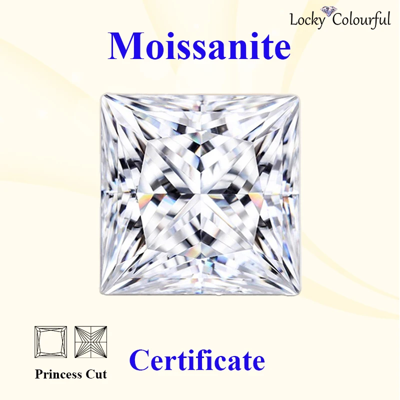 Moissanite Princess Cut D Color VVS1 Charms Beads for DIY Jewelry Making Bracelet Earrings Main Materials with GRA Certificate
Moissanite Princess Cut D Color VVS1 Charms Beads for DIY Jewelry Making Bracelet Earrings Main Materials with GRA Certificate