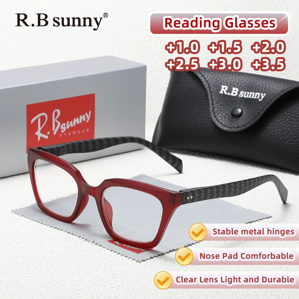 Модные очки для чтения для мужчин и женщин, очки с блокировкой синего света, очки для пресбиопии, очки для дальнозоркости + 1,0 ~ + 3,5
Модные очки для чтения для мужчин и женщин, очки с блокировкой синего света, очки для пресбиопии, очки для дальнозоркости + 1,0 ~ + 3,5