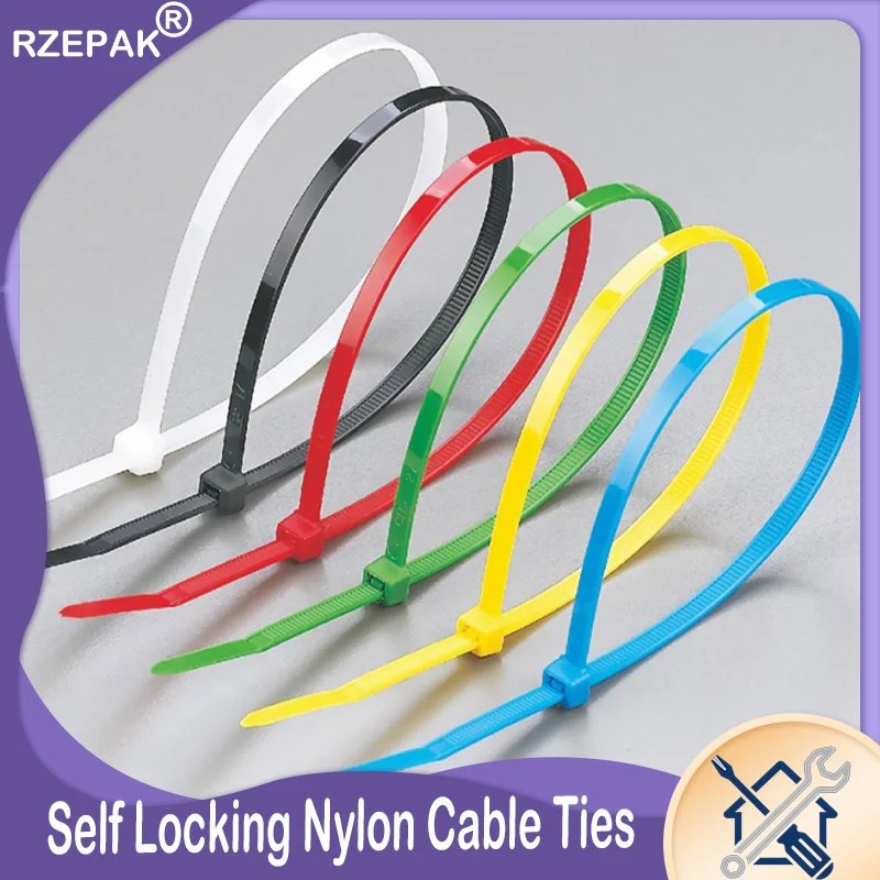 100/150/200mm Nylon Cable Ties Self-locking Cord Ties Straps Adjustable Cables Fastening Loop Home Office Wire Zip Ties
100/150/200mm Nylon Cable Ties Self-locking Cord Ties Straps Adjustable Cables Fastening Loop Home Office Wire Zip Ties