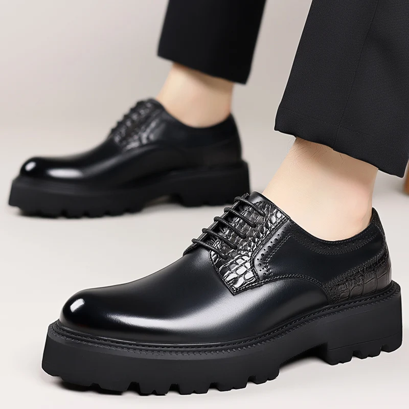 Men's Oxford Dress Shoes Leather Lace-Ups Polished Business Shoes outdoor men wedding party shoes with Anti-Slip Rubber Sole
Men's Oxford Dress Shoes Leather Lace-Ups Polished Business Shoes outdoor men wedding party shoes with Anti-Slip Rubber Sole