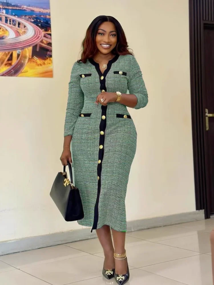 Spring Elegant Commuter Knit Small Fragrance Slim Dresses Soft and Skin-friendly Comfort Leisure Dress
Spring Elegant Commuter Knit Small Fragrance Slim Dresses Soft and Skin-friendly Comfort Leisure Dress