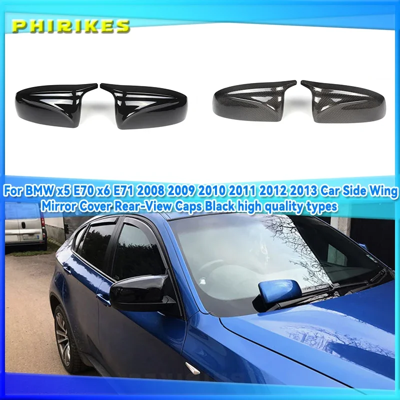 A Pair Real Carbon Fiber/ABS Mirror Cover X5 X6 Car Side Rearview Mirror Cap Cover Replacement For BMW X5 X6 E70 E71 2007-2013
A Pair Real Carbon Fiber/ABS Mirror Cover X5 X6 Car Side Rearview Mirror Cap Cover Replacement For BMW X5 X6 E70 E71 2007-2013