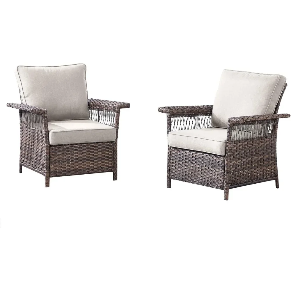Outdoor Patio Chairs Wicker Chair - 2 Piece Rattan Patio Furniture Chairs Set with Sturdy Frame,All-Weather PE Wicker
Outdoor Patio Chairs Wicker Chair - 2 Piece Rattan Patio Furniture Chairs Set with Sturdy Frame,All-Weather PE Wicker