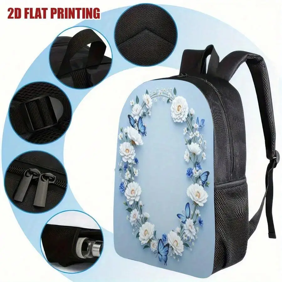 2D Flat Print Floral Frame Backpack Lightweight Polyester Daily Travel Bag For Adults
2D Flat Print Floral Frame Backpack Lightweight Polyester Daily Travel Bag For Adults