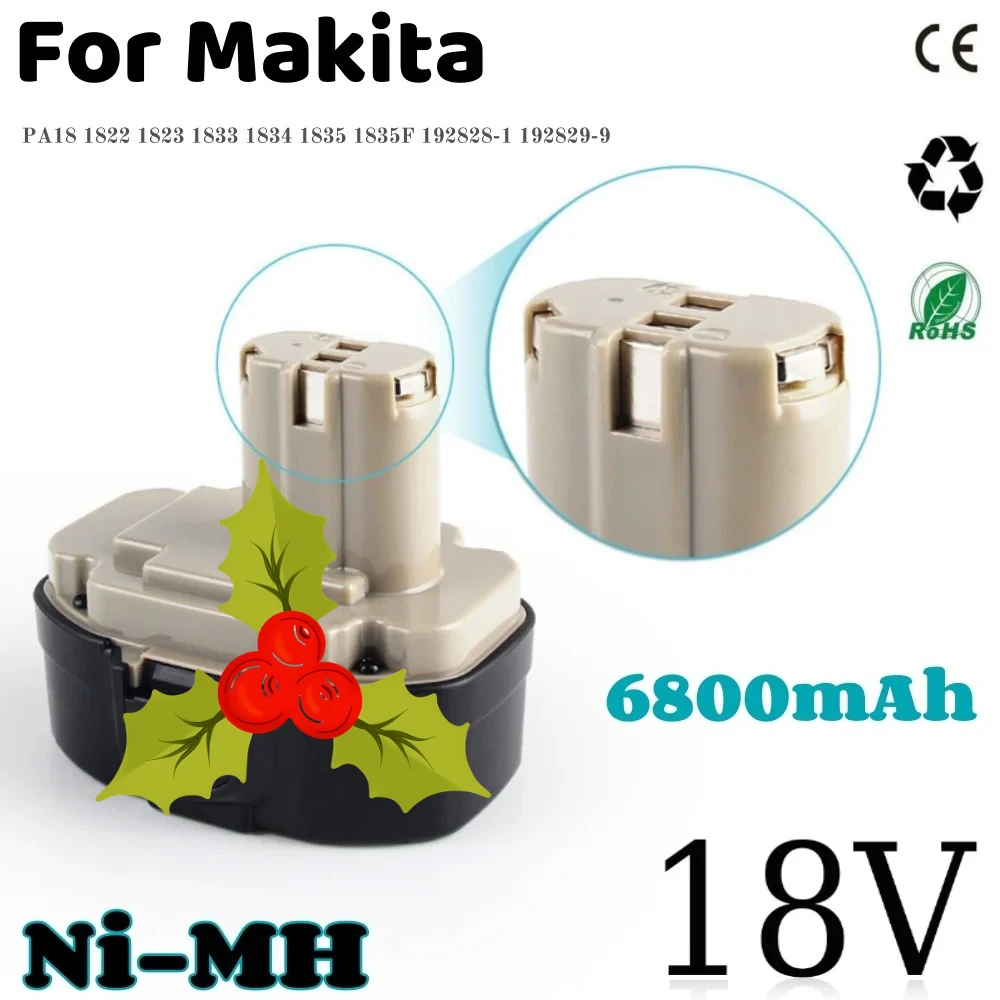 For Makita PA18 1822 1834 1823 1833 1835 18V 6800mAh 8391D 6347D 5036D NEW
For Makita PA18 1822 1834 1823 1833 1835 18V 6800mAh 8391D 6347D 5036D NEW
