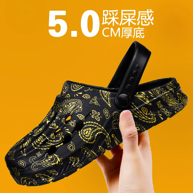 Men's Casual Slippers EVA Lightweight Breathable Thickened Soft-soled Clogs Non-slip Men's Sandals Two Ways To Wear Them
Men's Casual Slippers EVA Lightweight Breathable Thickened Soft-soled Clogs Non-slip Men's Sandals Two Ways To Wear Them