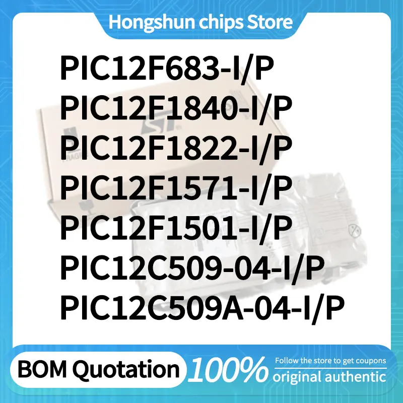 PIC12C509-04 PIC12F1840 PIC12F1822 PIC12F1571 PIC12F1501 PIC12F683-I/P PIC12C509A-04 Standard version
PIC12C509-04 PIC12F1840 PIC12F1822 PIC12F1571 PIC12F1501 PIC12F683-I/P PIC12C509A-04 Standard version