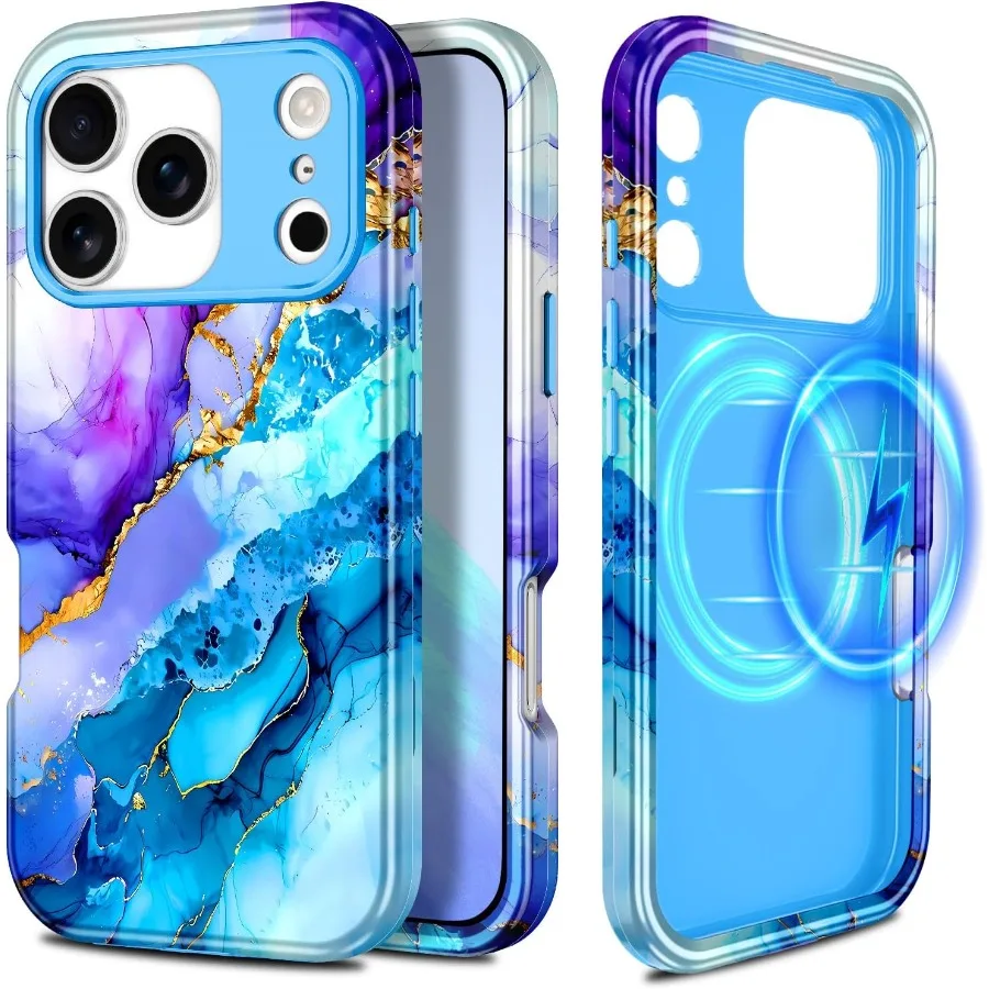 Чехол для iPhone 17 Pro, совместимый с MagSafe, военный класс, защита от падения, защита всего тела, тонкий противоударный прочный мрамор
Чехол для iPhone 17 Pro, совместимый с MagSafe, военный класс, защита от падения, защита всего тела, тонкий противоударный прочный мрамор