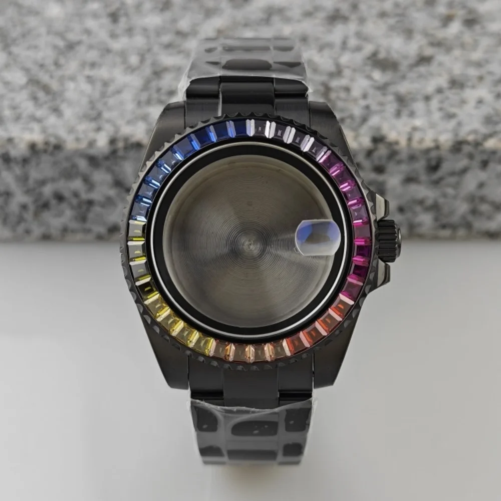 NH35 case rainbow bezel SUB mechanical watch installation NH38/NH36 inlaid rainbow watch assembly mechanical watch accessories
NH35 case rainbow bezel SUB mechanical watch installation NH38/NH36 inlaid rainbow watch assembly mechanical watch accessories