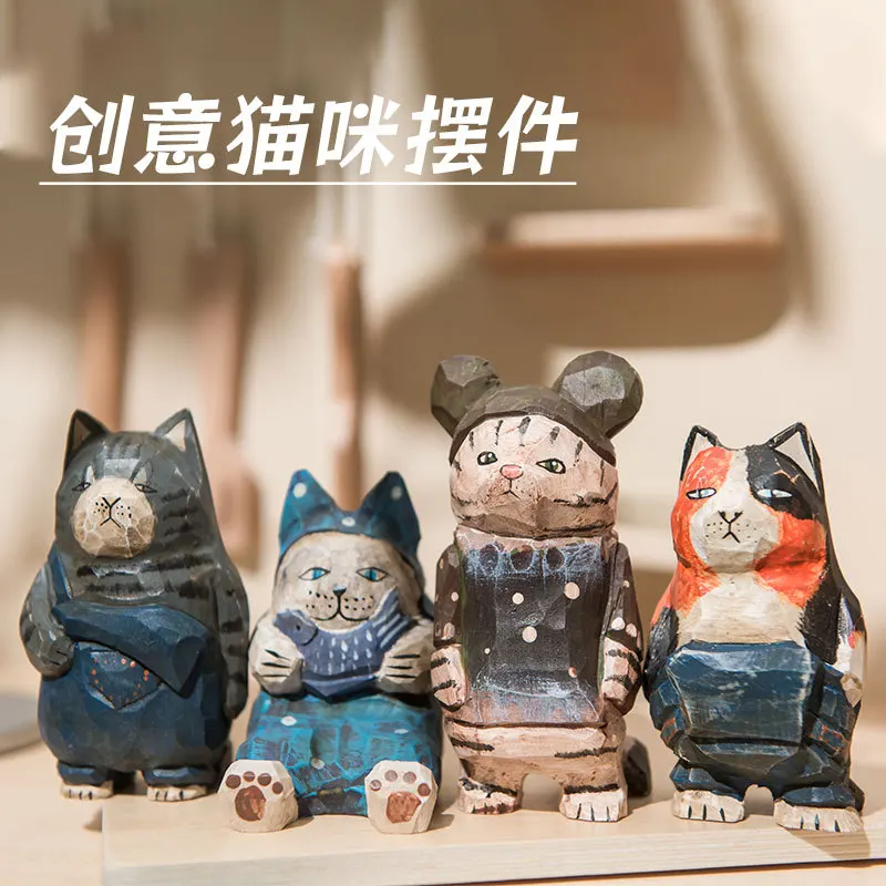 Wood Maneki Neko Figurine Hand Carved Cute Healing Mini Desktop Decor Gift For Office Home
Wood Maneki Neko Figurine Hand Carved Cute Healing Mini Desktop Decor Gift For Office Home