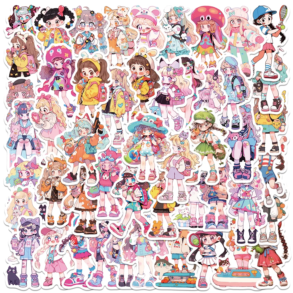 50pcs Cute Cartoon Anime Sweet Girls Stickers Decals For Luggage Laptop Water Bottle Phone Waterproof Graffiti Vinyl Decals
50pcs Cute Cartoon Anime Sweet Girls Stickers Decals For Luggage Laptop Water Bottle Phone Waterproof Graffiti Vinyl Decals
