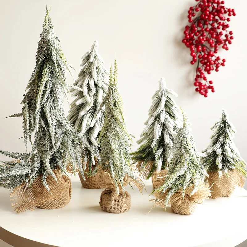 Festival Atmosphere Artificial Pine Tree with Snow Flocking for Counter Window Desktop Christmas Celebration
Festival Atmosphere Artificial Pine Tree with Snow Flocking for Counter Window Desktop Christmas Celebration