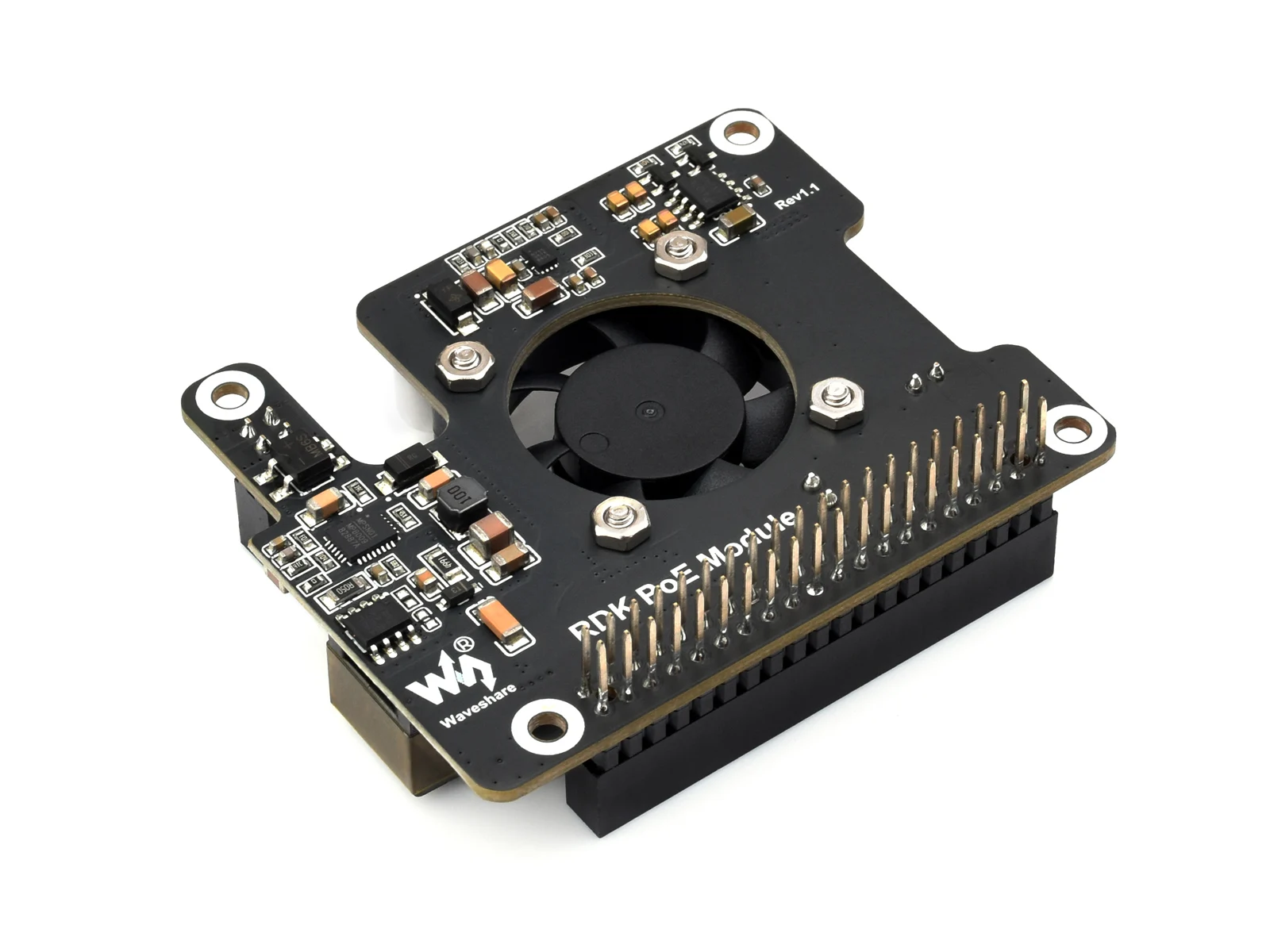 Плата расширения Power over Ethernet для RDK X5, встроенный охлаждающий вентилятор, с металлическим радиатором, поддерживает стандарт сети 802.3af/at
Плата расширения Power over Ethernet для RDK X5, встроенный охлаждающий вентилятор, с металлическим радиатором, поддерживает стандарт сети 802.3af/at