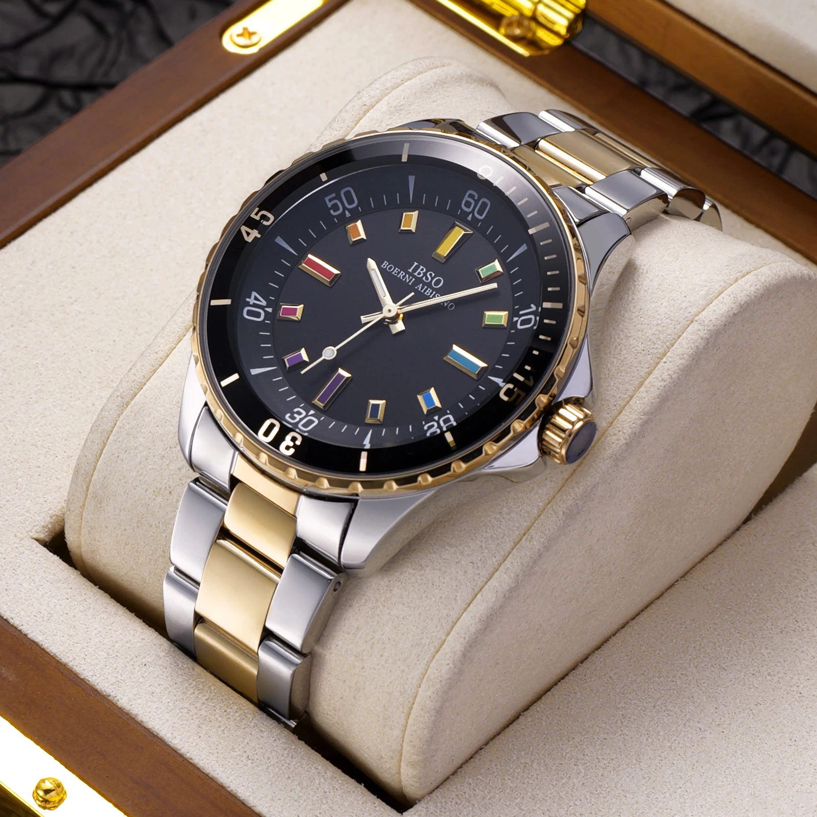 IBSO 2026 Men Business Style Quartz Watches Stainless Steel Strap Luminous Hands Luxury Japanese Quartz Movement Waterproof
IBSO 2026 Men Business Style Quartz Watches Stainless Steel Strap Luminous Hands Luxury Japanese Quartz Movement Waterproof