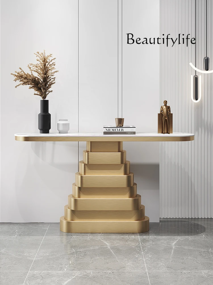 Nordic light luxury entrance natural luxury stone end view modern simple aisle design table case
Nordic light luxury entrance natural luxury stone end view modern simple aisle design table case