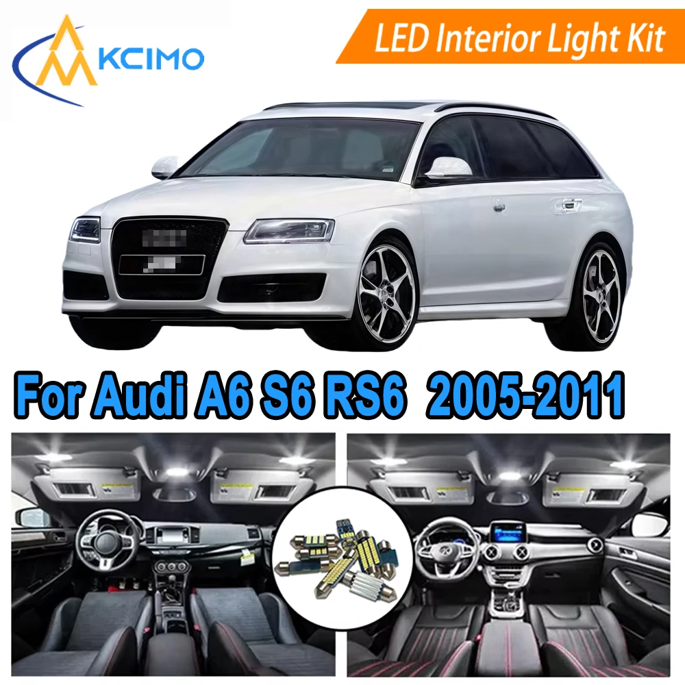 LED Interior Light Kit Set For Audi A6 S6 RS6 C6 Sedan Avant 2005-2011 White/Blue Dome Map Door Courtesy Trunk License Plate
LED Interior Light Kit Set For Audi A6 S6 RS6 C6 Sedan Avant 2005-2011 White/Blue Dome Map Door Courtesy Trunk License Plate