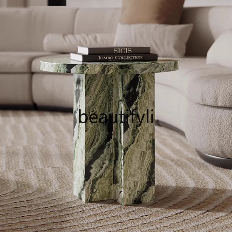 Nordic style natural green mountains and green waters marble edge few, bedroom bedside can be moved round
Nordic style natural green mountains and green waters marble edge few, bedroom bedside can be moved round