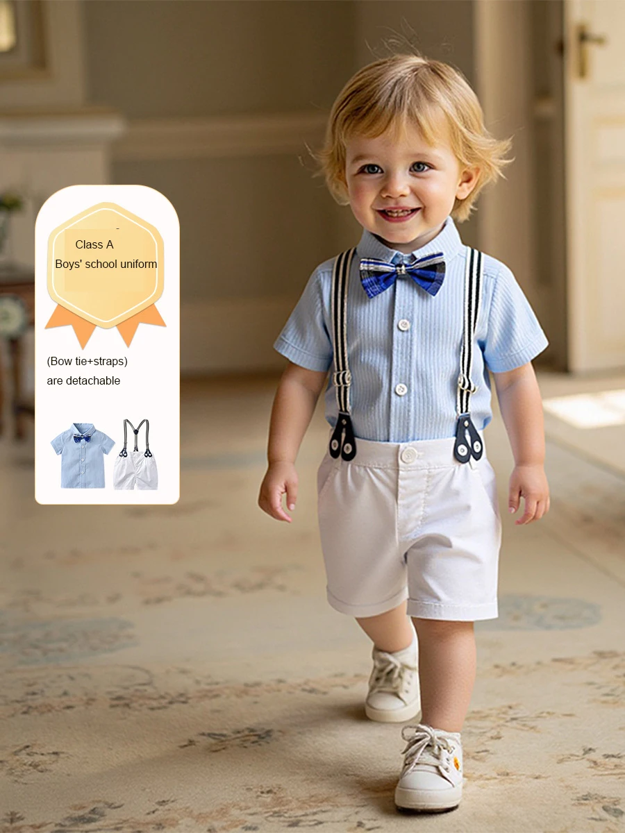 baby boy summer gentlemen bow tie set for toddlers
baby boy summer gentlemen bow tie set for toddlers