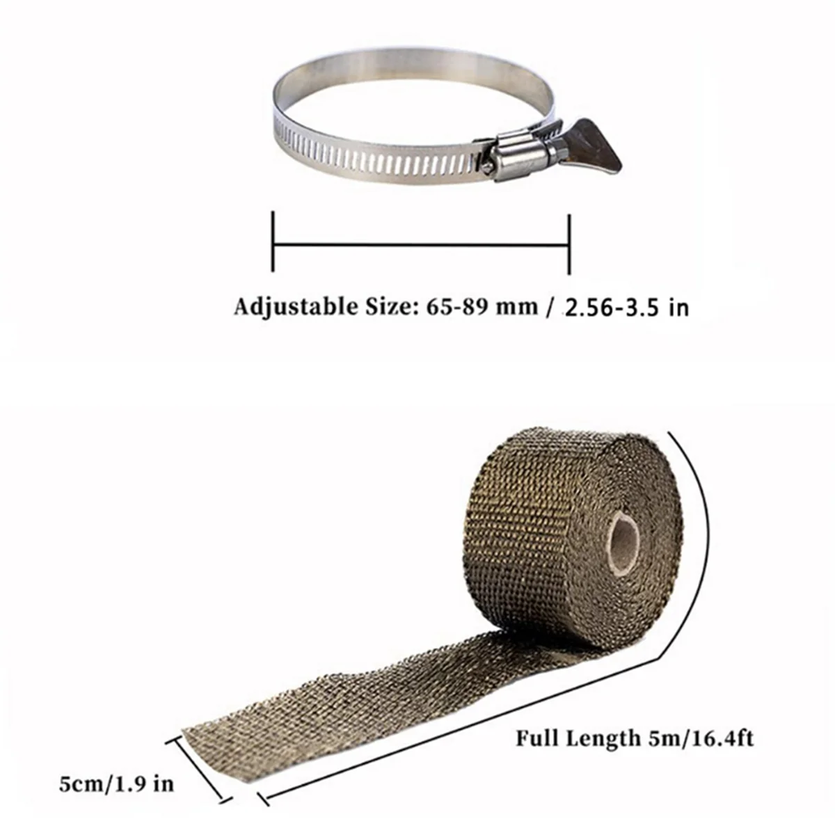 Outdoor Tent Stove Fireproof Pipe with Heat Resistant Tape 2 Adjustable ClampsHUG
Outdoor Tent Stove Fireproof Pipe with Heat Resistant Tape 2 Adjustable ClampsHUG