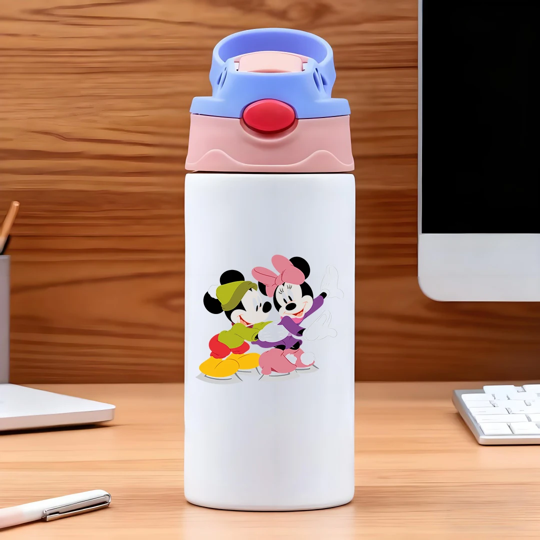 Disney Mickey and Minnie cartoon ice skating scene 304 stainless steel cartoon straw cup children's water cup New Year's gift
Disney Mickey and Minnie cartoon ice skating scene 304 stainless steel cartoon straw cup children's water cup New Year's gift