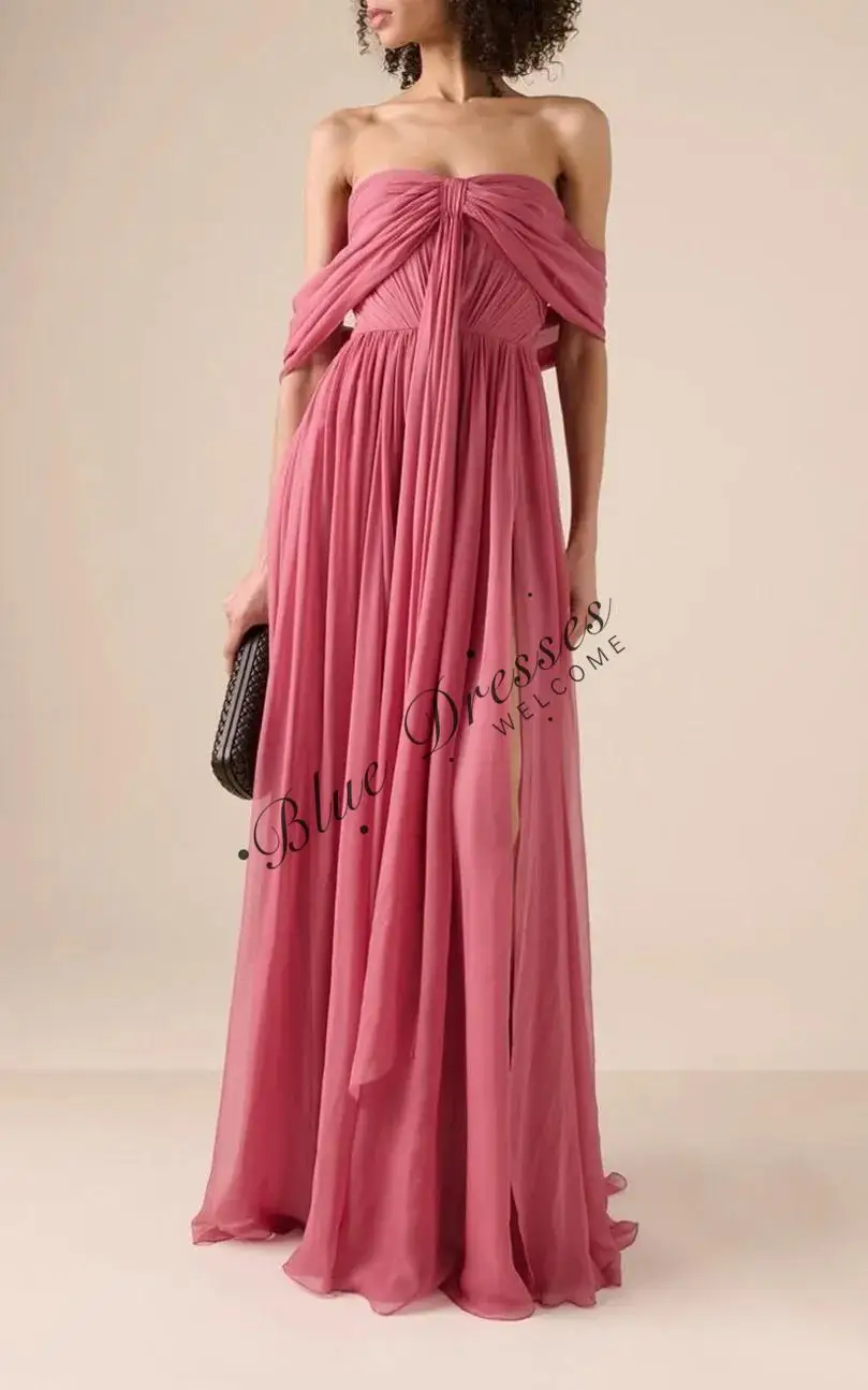 Customized Long Pink Prom Dresses with Sit A-Line Chiffon Off Shoulder فساتين سهرة Floor Length Zipper Evening Dress for Women
Customized Long Pink Prom Dresses with Sit A-Line Chiffon Off Shoulder فساتين سهرة Floor Length Zipper Evening Dress for Women