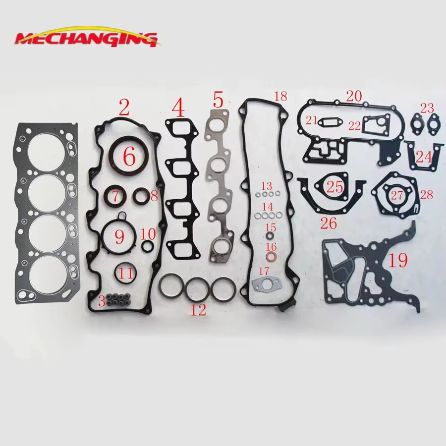 3L For TOYOTA HILUX II HIACE DYNA 150 2.7 Diesel Enging Rebuilding kits Automotive Parts Engine Gasket 51009400
3L For TOYOTA HILUX II HIACE DYNA 150 2.7 Diesel Enging Rebuilding kits Automotive Parts Engine Gasket 51009400