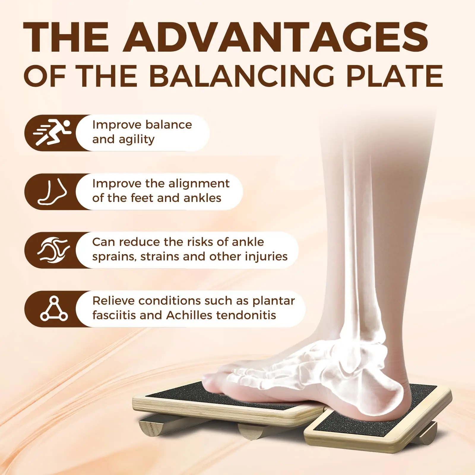 Household Sundries Foot Strength Trainer Ankle Balance Board Used for Sprain Recovery Plantar Fasciitis Relief
Household Sundries Foot Strength Trainer Ankle Balance Board Used for Sprain Recovery Plantar Fasciitis Relief