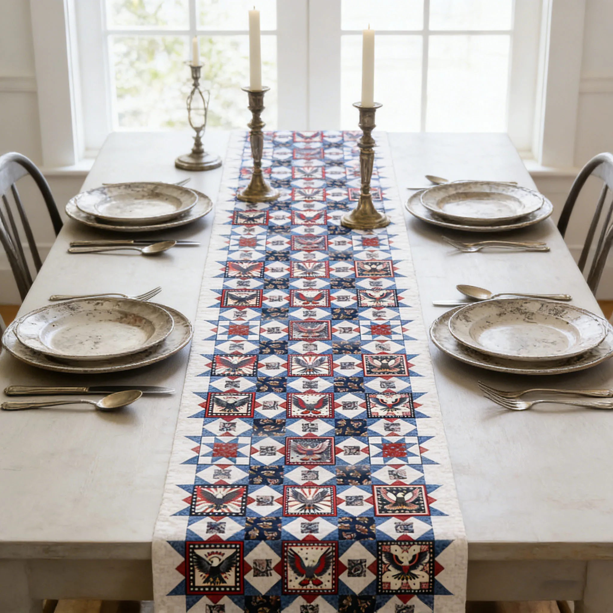 Eagle Design 250th Anniversary Theme Table Runner Suitable For Fourth of July Independence Day Dining Table Arrange Perfect Gift
Eagle Design 250th Anniversary Theme Table Runner Suitable For Fourth of July Independence Day Dining Table Arrange Perfect Gift