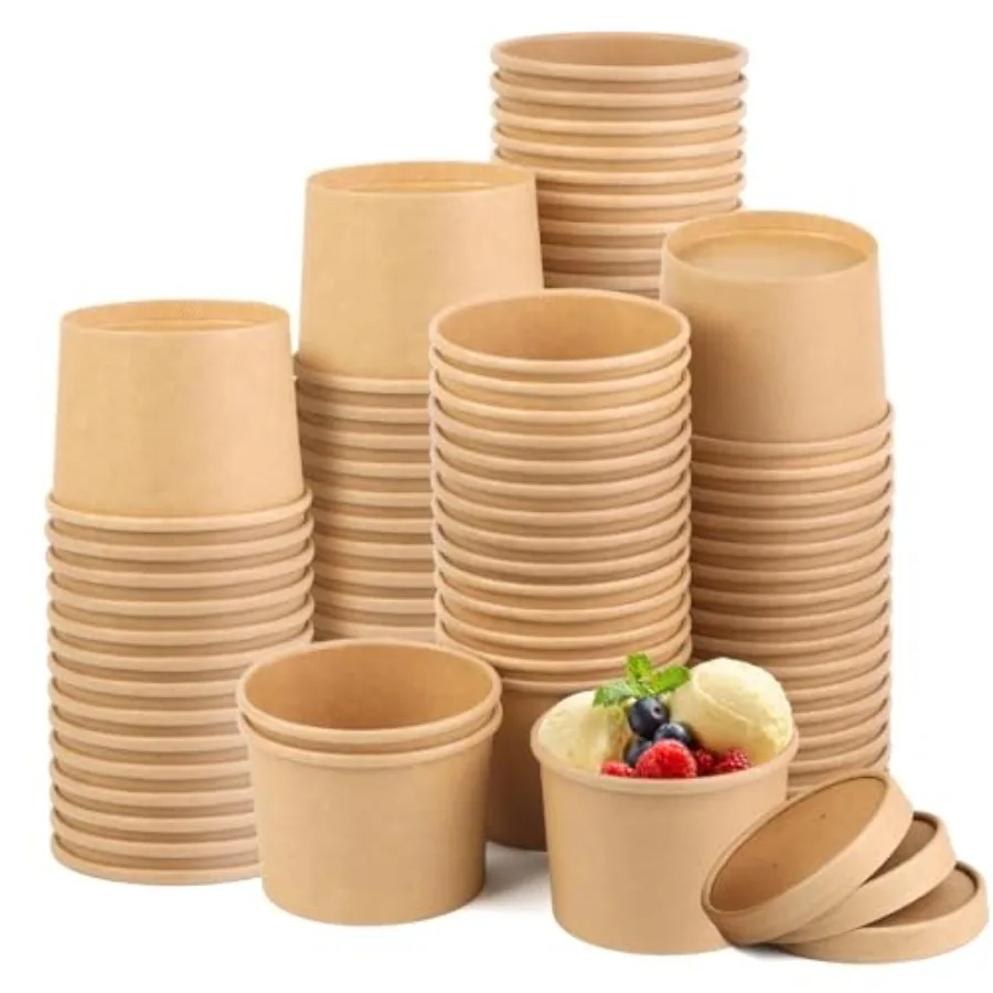 50 Pack Disposable Soup Bowls, Paper Soup Containers with Lids, Paper Soup Cups with Lids, To Go Soup Containers, Ice Cream Con
50 Pack Disposable Soup Bowls, Paper Soup Containers with Lids, Paper Soup Cups with Lids, To Go Soup Containers, Ice Cream Con